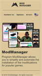 Mobile Screenshot of modmanager.info